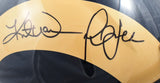 Warner Faulk Holt Bruce Autographed Rams F/S Speed Helmet - Beckett W Holo