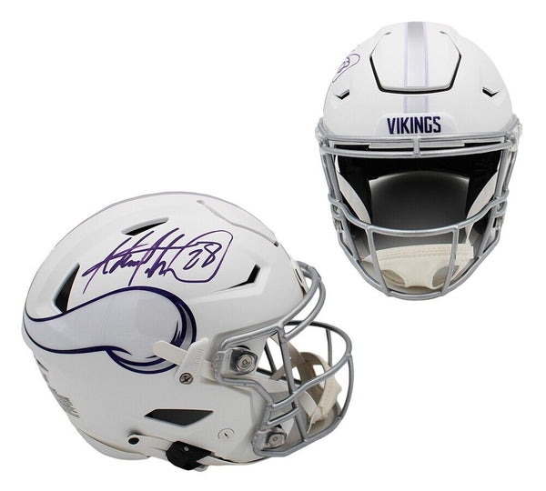 Adrian Peterson Signed Minnesota Vikings Speed Flex ALT White Authentic NFL Helm