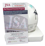 Quinyon Mithcell Signed Eagles 2024 Salute to Service Mini Helmet JSA 192985