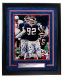 Michael Strahan HOF Inscribed/Signed 11x14 Photo New York Giants Framed JSA 1893