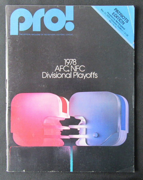 1978 AFC Playoff Game Program Houston vs. New England 176507