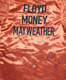 FLOYD MAYWEATHER JR. AUTHENTIC AUTOGRAPHED SIGNED RED BOXING ROBE BECKETT 121818
