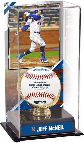 Jeff McNeil New York Mets Gold Glove Display Case with Image