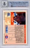 Nate Newton Autographed 1989 Proset #93 (Grade 10) Slabbed BAS 39916