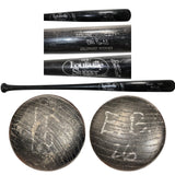 Ellis Burks Colorado Rockies Game Used Louisville Slugger Baseball Bat 57277