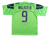 Kenneth Walker III Seattle Signed Green Football Jersey BAS