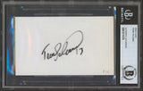 Ducks Teemu Selanne Authentic Signed 3x5 Index Card Autographed BAS Slabbed