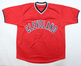 Carlos Baerga Signed Cleveland Indians Jersey (Beckett) 3xAll Star 2nd Baseman