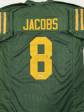 Packers Running Back JOSH JACOBS Signed Custom Replica 1950's Jersey AUTO - BAS