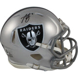 Ashton Jeanty Autographed Las Vegas Raiders Mini Helmet Beckett Witness 55272