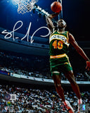Shawn Kemp Autographed Seattle Supersonics 8x10 Dunking Photo- Beckett W Holo