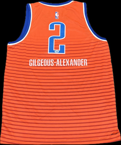 Shai Gilegous-Alexander Signed Jersey PSA Oklahoma City Thunder Autographed