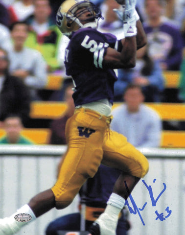 Mario Bailey Autographed 8x10 Photo University of Washington MCS Holo #63382