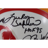 Selmon Sapp Lynch Brooks Barber Tampa Bay Buccaneers Mini Helmet Beckett 51011