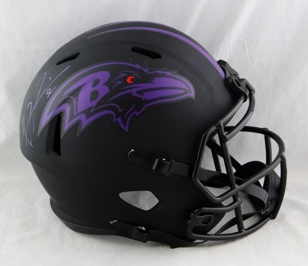 Ray Lewis Autographed Baltimore Ravens F/S Eclipse Speed Helmet - Beckett Auth