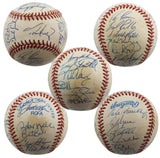 1997 Twins (27) Molitor, Knoblauch, Kelly +24 Signed Oal Baseball BAS #AA03202