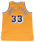 KAREEM ABDUL-JABBAR SIGNED LOS ANGELES LAKERS #33 ADIDAS SWINGMAN JERSEY JSA