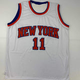 Autographed/Signed Jalen Brunson New York White Basketball Jersey PSA/DNA COA