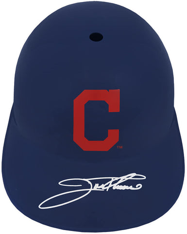 Jim Thome Signed Cleveland Indians Souvenir Rep Batting Helmet - (SCHWARTZ COA)