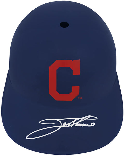 Jim Thome Signed Cleveland Indians Souvenir Rep Batting Helmet - (SCHWARTZ COA)