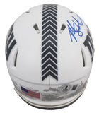 Giants Michael Strahan Signed STS III Speed Mini Helmet W/ Case BAS Witnessed