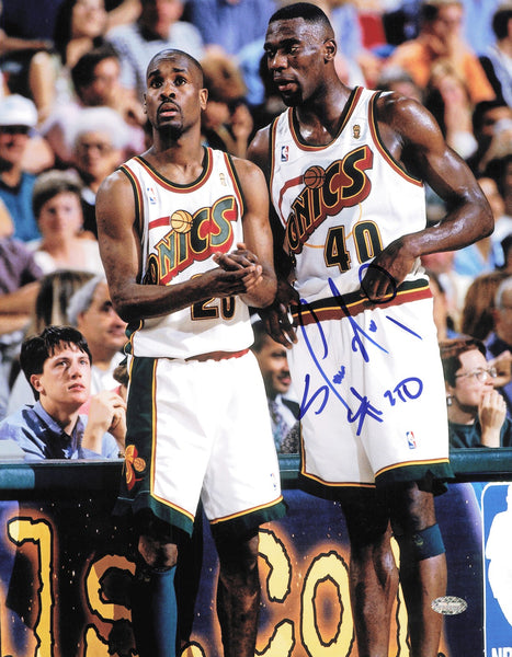 Shawn Kemp Autographed Signed 11x14 Photo Seattle Supersonics MCS Holo #64115