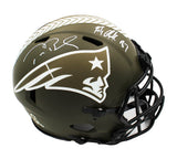 Tom Brady & Rob Gronkowski Signed New England Patriots Speed Auth STS NFL Helmet