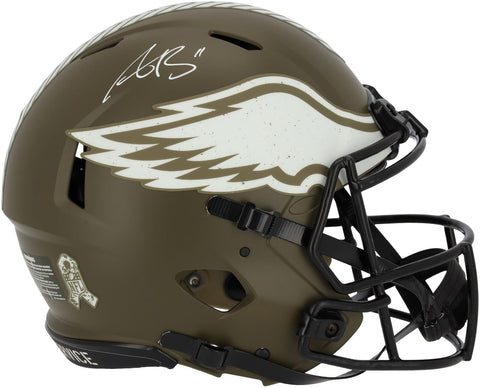 Autographed A.J. Brown Eagles Helmet