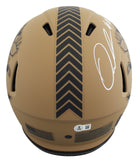 Browns Quinshon Judkins Signed STS II F/S Speed Proline Helmet W/ Case BAS Wit