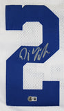 D.J. Giddens Authentic Signed White Pro Style Jersey Autographed BAS Witnessed