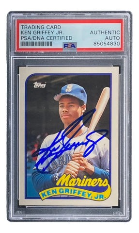 Ken Griffey Jr Signed Mariners 1989 Topps #41T Rookie Card PSA/DNA