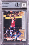 76ers Julius Erving Signed 1999 UD Century Legends #13 Card Auto 10! BAS Slabbed