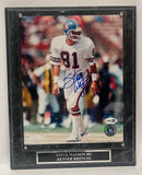 Steve Watson Autographed Denver Broncos 8x10 Photo with Plaque | JSA COA
