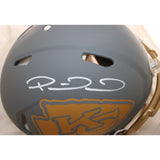 Patrick Mahomes Signed Kansas City Chiefs Slate Helmet Proline Beckett 58564