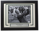 Jack Nicklaus Signed Framed 8x10 Vintage B&W Golf Photo JSA