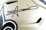 Alvin Kamara Autographed New Orleans Saints F/S Speed Flex Helmet-Beckett W Holo