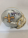 ALVIN KAMARA SIGNED NEW ORLEANS SAINTS FLASH SPEED MINI HELMET BECKETT