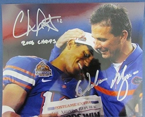 Chris Leak Urban Meyer Florida Gators Dual Signed/Autographed 8x10 Photo 127170