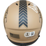 Warren Sapp Autographed Tampa Bay Buccaneers 23 STS Mini Helmet Beckett 50216