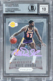 Lakers Magic Johnson Signed 2012 Panini Prizm #181 Card Auto 10! BAS Slabbed