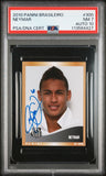 Neymar Jr Signed 2010 Panini Campeonato Brasileiro Stickers #300 - PSA 7 AUTO 10