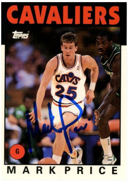 Mark Price Autographed/Signed 1992-1993 Topps Archives #85 Card Beckett 52539