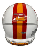 TOM BRADY Autographed Throwback Bucs Custom Visor Authentic Helmet FANATICS