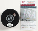 Vincent Trocheck Signed New York Rangers Logo Hockey Puck (JSA COA) 2xAll Star