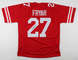 Irving Fryar Signed Nebraska Cornhuskers Jersey (JSA) Patriots Super Bowl XX W.R