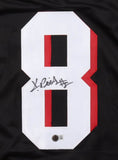 Kyle Pitts Atlanta Signed Black Football Jersey BAS