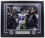 Emmitt Smith Signed Framed Dallas Cowboys 16x20 Photo JSA