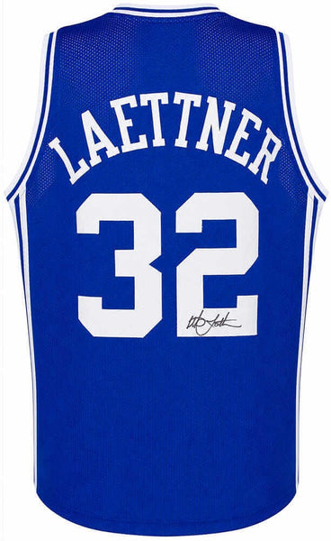 Christian Laettner Signed Royal Blue Custom College Basketball Jersey - (SS COA)