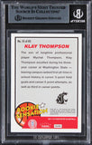 Warriors Klay Thompson Signed 2011 Fleer Retro #55 Rookie Card BAS Slabbed 1