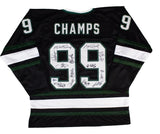 1999 Dallas Stars Team (13) Signed Black Champions Hockey Jersey BAS